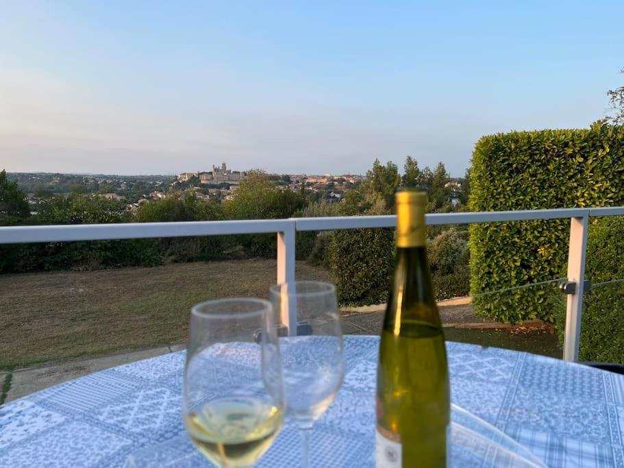 9 Ecluses Canal Du Midi-Maison T3 Belle Vue Avec Piscine Beziers Luaran gambar